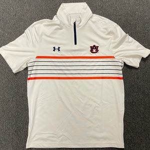 Auburn Under Armour Medium White 1/4 Zip